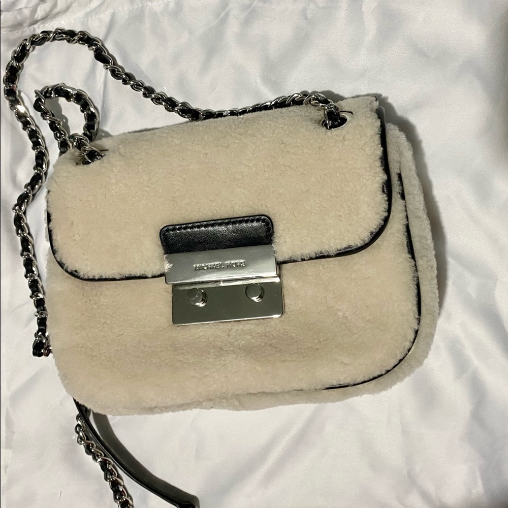 Michael Kors Sloan Small Shearling Shoulder Bag